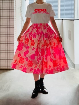 「COMME des GARCONS COMME des GARCONS（コムデギャルソンコムデギャルソン）のアイテム」を使った、かなんぷうさん（レディース・157cm）の秋コーディネート