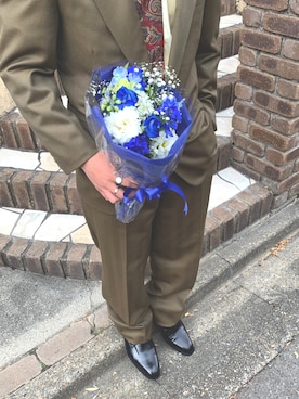 「スーツコーデ」｜leonさん（メンズ・168cm）の冬コーディネート