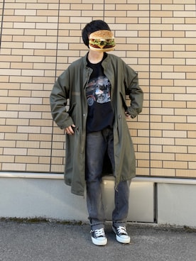 「Johnbull Private labo（ジョンブルプライベートラボ）のアイテム（ジャケット/アウター）」を使った、田中太郎さん（メンズ・173cm）の冬コーディネート