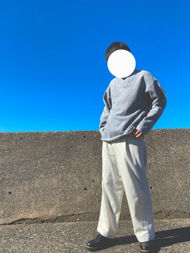 「MONKEY TIME（モンキータイム）のアイテム（スウェット）」を使った、nojiさん（メンズ・175cm）の冬コーディネート