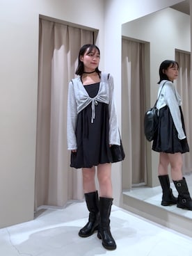 「mystic（ミスティック）のアイテム（ワンピース）」を使った、Sakaiさん（レディース・152cm）の秋コーディネート