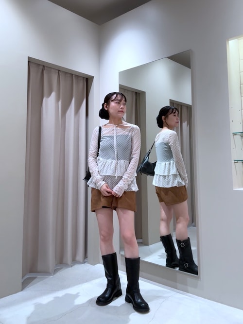 mystic ドットティアードプルオーバー　ホワイト　ドット セール】【3日間限定価格】ドットティアードプルオーバー（T