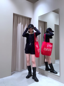 「アイテム（キャミソール）」を使った、Sakaiさん（レディース・152cm）の秋コーディネート