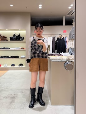「アイテム（シュシュ）」を使った、Sakaiさん（レディース・152cm）の夏コーディネート
