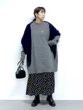 「BARNYARDSTORM（バンヤードストーム）のBARNYARDSTORM / ハイブリッドストレッチブーツ（ブーツ）」を使った、あべさん（レディース・159cm）の秋コーディネート