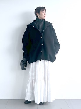 「アイテム（スカート）」を使った、あべさん（レディース・159cm・40代）の秋コーディネート