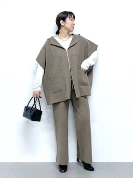 「BARNYARDSTORM（バンヤードストーム）のアイテム」を使った、あべさん（レディース・159cm）の秋コーディネート