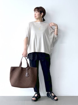 「BARNYARDSTORM（バンヤードストーム）のアイテム（トップス）」を使った、あべさん（レディース・159cm）の春コーディネート