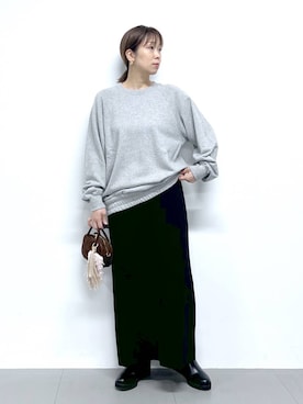 「アイテム（キーホルダー、ピンク系）」を使った、あべさん（レディース・159cm）の秋コーディネート