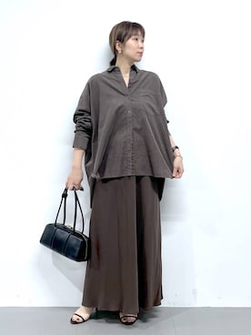 「アイテム（スカート）」を使った、あべさん（レディース・159cm・40代）の夏コーディネート