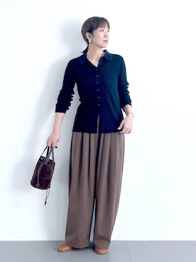 「アイテム（ピアス（両耳用））」を使った、あべさん（レディース・159cm・40代）の冬コーディネート