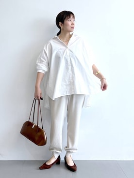 「アイテム（パンプス）」を使った、あべさん（レディース・159cm・40代）の夏コーディネート