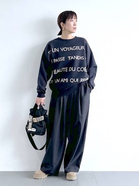 「アイテム（バングル/リストバンド）」を使った、あべさん（レディース・159cm・40代）の秋コーディネート