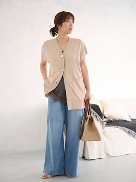 「BARNYARDSTORM（バンヤードストーム）のアイテム（パンツ）」を使った、あべさん（レディース・159cm）の春コーディネート