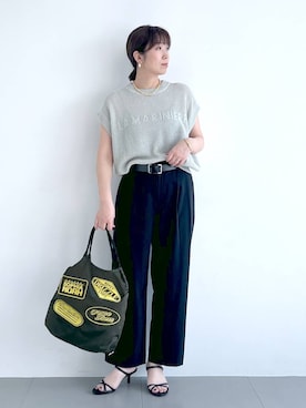 「BARNYARDSTORM（バンヤードストーム）のBARNYARDSTORM / メタルバングル（バングル/リストバンド、その他）」を使った、あべさん（レディース・159cm）の春コーディネート