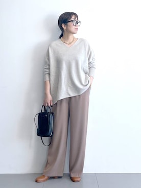 「アイテム（その他小物）」を使った、あべさん（レディース・159cm）の冬コーディネート