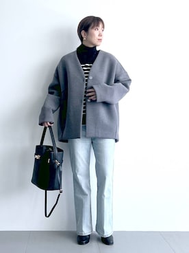 「アイテム（ピアス（両耳用））」を使った、あべさん（レディース・159cm・40代）の秋コーディネート