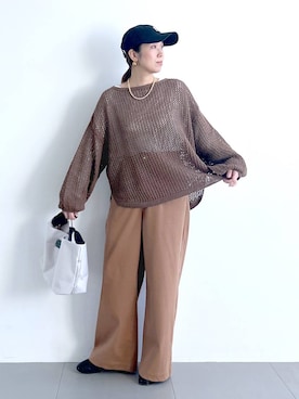 「BARNYARDSTORM（バンヤードストーム）のアイテム（帽子）」を使った、あべさん（レディース・159cm）の冬コーディネート