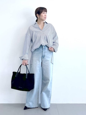 あべさん（レディース・159cm）の冬コーディネート