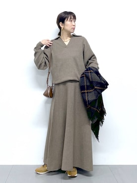 「アイテム（財布/小物、その他）」を使った、あべさん（レディース・159cm）の秋コーディネート