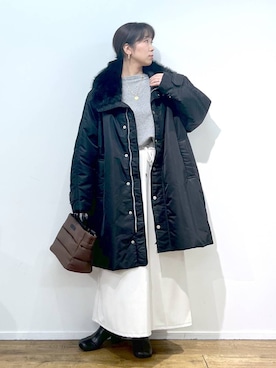 あべさん（レディース・159cm）の秋コーディネート