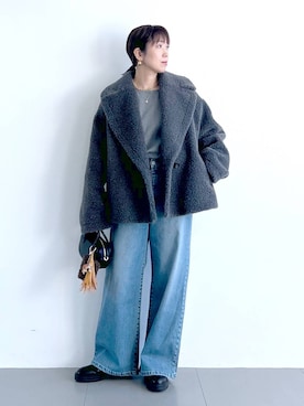 「アイテム（その他小物）」を使った、あべさん（レディース・159cm）の秋コーディネート