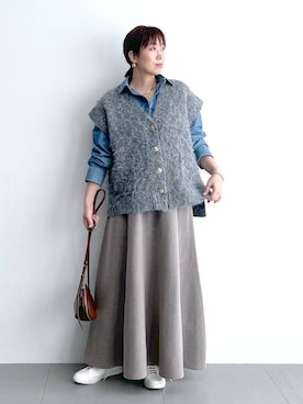 「アイテム（その他小物）」を使った、あべさん（レディース・159cm）の秋コーディネート