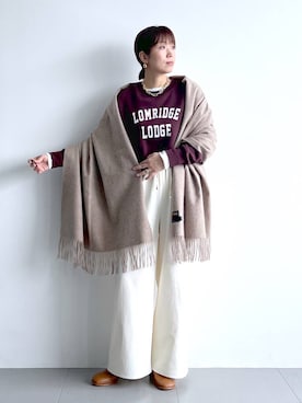 「アイテム（その他小物）」を使った、あべさん（レディース・159cm）の秋コーディネート