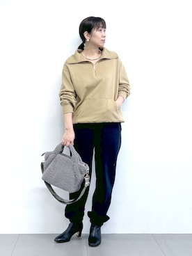 「アイテム（チョーカー）」を使った、あべさん（レディース・159cm・40代）の秋コーディネート