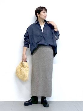 あべさん（レディース・159cm）の冬コーディネート