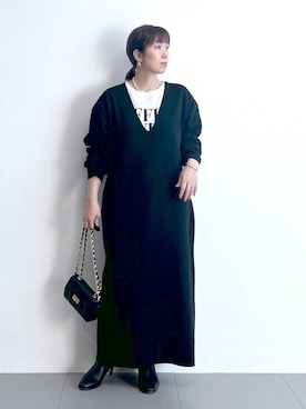 「アイテム（その他小物）」を使った、あべさん（レディース・159cm）の冬コーディネート