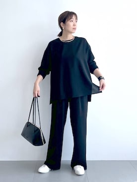 「アイテム（チョーカー）」を使った、あべさん（レディース・159cm・40代）の夏コーディネート