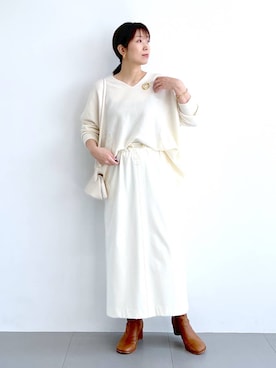 「アイテム（その他小物）」を使った、あべさん（レディース・159cm）の秋コーディネート