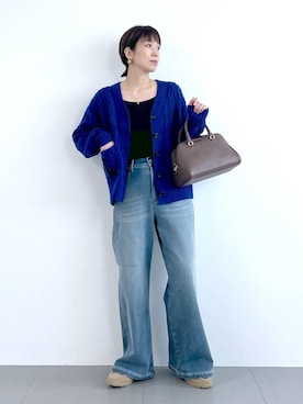 「アイテム（その他小物）」を使った、あべさん（レディース・159cm）の秋コーディネート