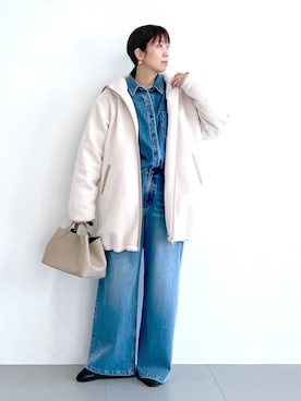 あべさん（レディース・159cm）の冬コーディネート