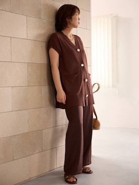 「BARNYARDSTORM（バンヤードストーム）のアイテム（ジャケット/アウター）」を使った、あべさん（レディース・159cm）の春コーディネート