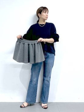 「BARNYARDSTORM（バンヤードストーム）のアイテム」を使った、あべさん（レディース・159cm）の秋コーディネート