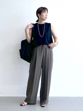 「アイテム（トップス）」を使った、あべさん（レディース・159cm・40代）の秋コーディネート