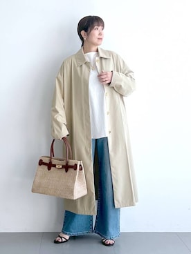 「COTTO（コトゥー）のアイテム」を使った、あべさん（レディース・159cm）の春コーディネート