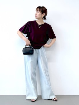 「アイテム（ピアス（両耳用））」を使った、あべさん（レディース・159cm・40代）の夏コーディネート