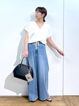 あべさん（レディース・159cm）の冬コーディネート