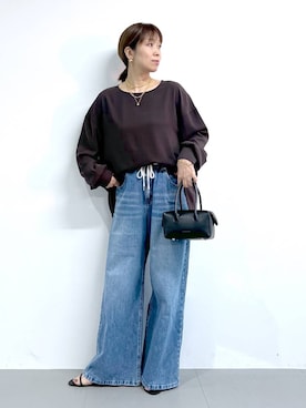 あべさん（レディース・159cm・40代）の秋コーディネート