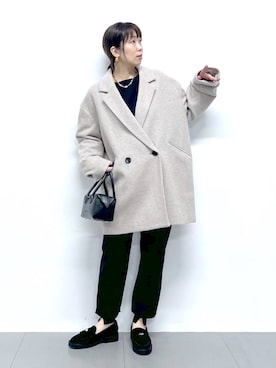 「アイテム（その他小物）」を使った、あべさん（レディース・159cm）の秋コーディネート