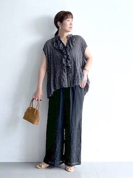 あべさん(レディース・159cm)の夏コーディネート