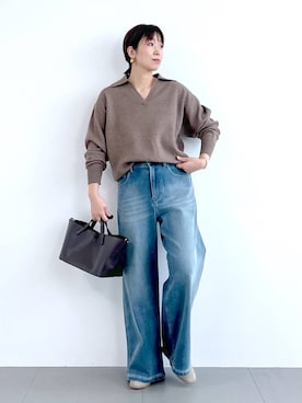 「アイテム（その他小物）」を使った、あべさん（レディース・159cm）の秋コーディネート