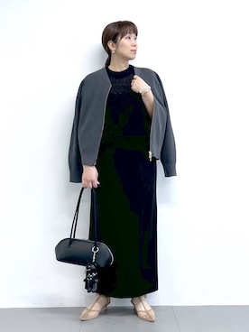 あべさん（レディース・159cm）の冬コーディネート