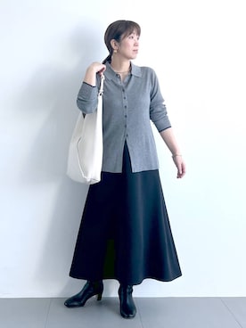 あべさん（レディース・159cm）の冬コーディネート