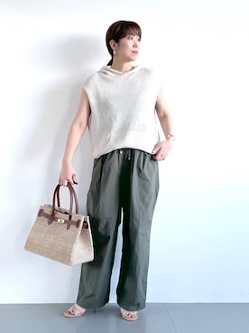 「COTTO（コトゥー）のアイテム」を使った、あべさん（レディース・159cm）の春コーディネート