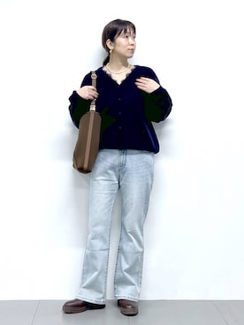 あべさん（レディース・159cm）の冬コーディネート