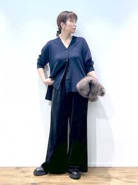 「ピアス」｜あべさん（レディース・159cm）の秋コーディネート